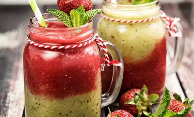 Red Mojito Cocktail Crunchy Juice Snack