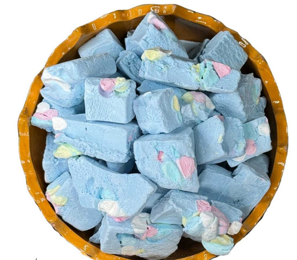 Blueberry Marshmallow Crunchy Ice Cream Snack