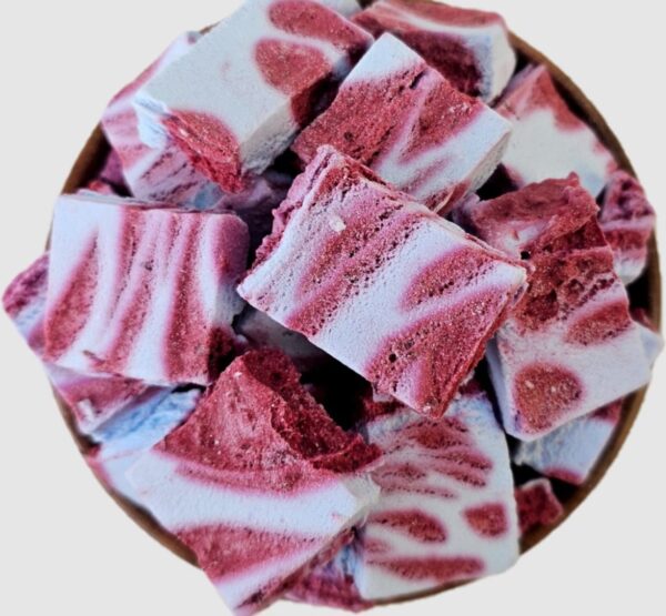 Blueberry Mulberry Crunchy Ice Cream Snack